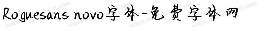 Roguesans novo字体字体转换